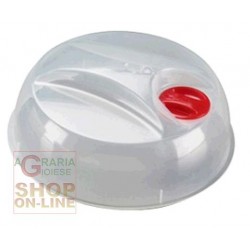 COPERCHIO MICRO ONDE IN PLASTICA CON VALVOLA DIAM. 25