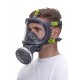 MASCHERA ANTIGAS FACCIALE BLS CON PROTEZIONE OCCHI SCHERMO POLICARBONATO TR82