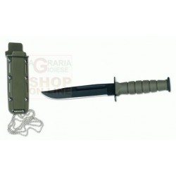 CROSSNAR COLTELLO LAMA FISSA CON FOFERO IN ABS COLORE VERDE CM.