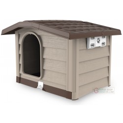 Cuccia per cani di media taglia Bama Bungalow beige dimensioni