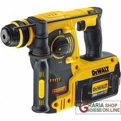 DeWALT TASSELLATORE SDS PLUS PROFESSIONALE CON DUE BATTERIE LITIO 36V 2Ah DCH363D2