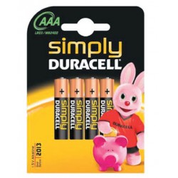 DURACELL BATTERIA MINI STILO PZ 4