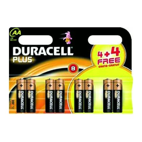 DURACELL PILE ALCALINE STILO PZ. 8