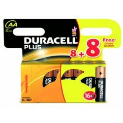 DURACELL PILE STILO 8+8 MN PLUS 16 BATTERIE