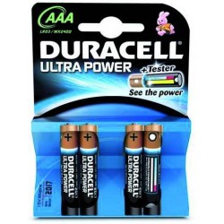 DURACELL PILE ULTRA-POWER ALK. 4 PEZZI MINI STILO AA 2400