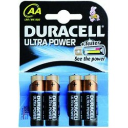 DURACELL PILE ULTRA-POWER ALK. 4 PEZZI STILO AA 1500