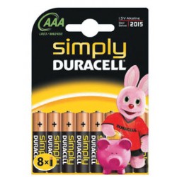 DURACELL SIMPLY ALCALINA MINISTILO 8 PZ. MN240