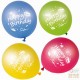 FACKELMANN 8 PALLONCINI HAPPY BIRTHDAY COLORI ASSORTITI ART.