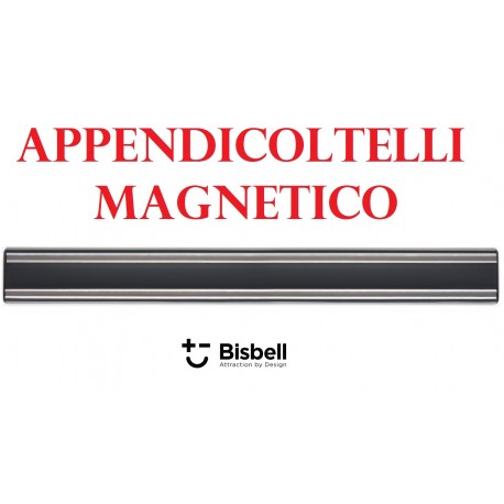 APPENDICOLTELLI MAGNETICO ALLUMINIO PROFESSIONALE BISBELL NERO