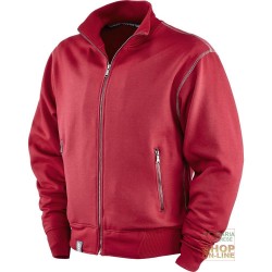 FELPA 65% POLIESTERE 35% COTONE GR 290 MQ ZIP LUNGA COLORE