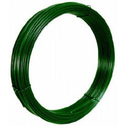 FILO DI FERRO PLASTIFICATO VERDE PER TENSIONE MT. 100 MM. 2,8