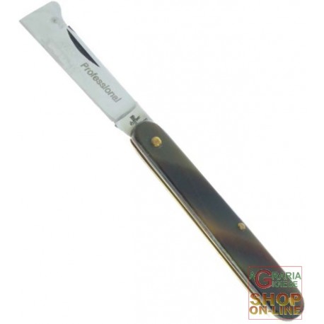 FRARACCIO COLTELLO INNESTO MANICO FINTO CORNO CM. 15