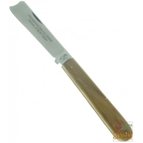 FRARACCIO COLTELLO PERMESSO DALLA LEGGE MANICO OLIVO CM. 15