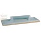 FRATTONE SUPPORTO IN PLASTICA CON SPUGNA CM. 15 X 44