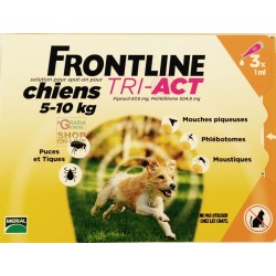 FRONTLINE ANTIPARASSITARIO PULCI ZECCHE TRI-ACT 5 - 10 KG.