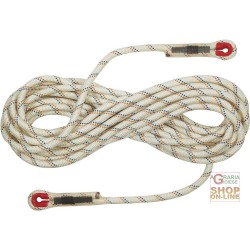 FUNE DI SICUREZZA IN POLIAMMIDE Ø 11 MM  PER EASYSTOP  LUNGHEZZA 10 METRI  COLORE BIANCO ROSSO