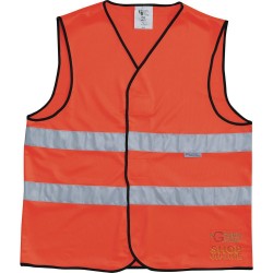 GILET 100% POLIESTERE BANDE RETRORIFLETTENTI 3M CM 5 EN 471