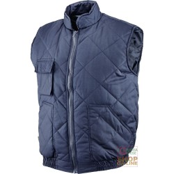 GILET COTONE POLIESTERE  COLORE BLU  TG  S M L XL XXL XXXL