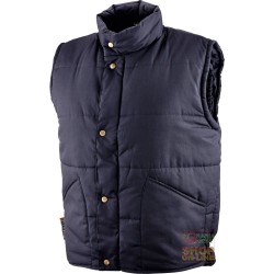 GILET COTONE POLIESTERE  IMBOTTITO  COLORE BLU  TG  S M L XL XXL XXXL