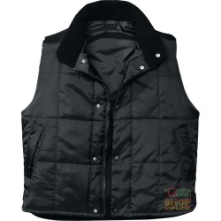 GILET IN NYLON IMBOTTITO COLORE NERO TG S M L XL XXL