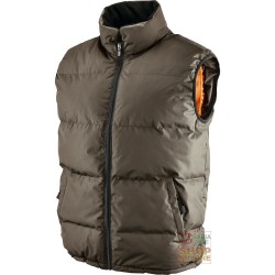 GILET IN POLIESTERE PVC IMBOTTITO COLORE MARRONE TG S XXL