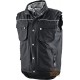 GILET IN POLIESTERE PVC IMBOTTITO IN POLIESTERE COLORE NERO TG