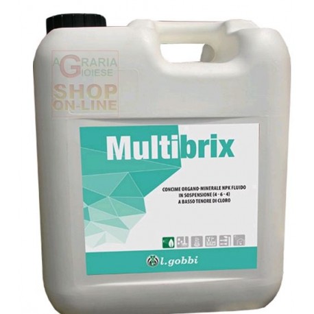 GOBBI MULTIBRIX CONCIME ORGANO MINERALE NPK 4.6.4 A BASSO DI