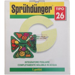 GOBBI SPRUHDUNGER TIPO 26 CONCIME FOGLIARE N.P.K. 15.28.20 CON MICROELEMENTI KG. 1