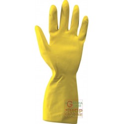 GUANTI IN LATTICE CM 31  COLORE GIALLO  TG  6 6 5 7 7 5 8 8 5 9 9 5 10 10 5