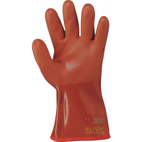 GUANTO IN PVC COLORE ARANCIO PER CELLE FRIGORIFERE INTERNO