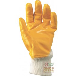 GUANTO NBR POLSO MAGLIA COLORE GIALLO TG 7 8 9 10