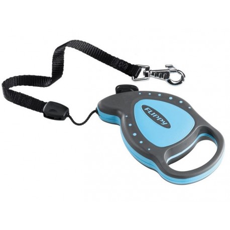 GUINZAGLIO PER CANI AUTOMATICO FLIPPY DE LUXE TAPE LARGE BLU