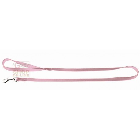 GUINZAGLIO PER CANI IN NYLON ROSA CM. 1,5 X 120 FUSSDOG