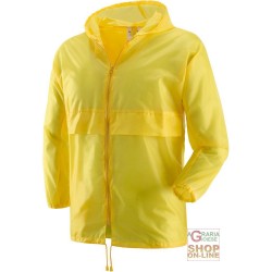 K WAY CON CERNIERA COLORE GIALLO TG M L XL XXL