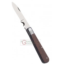 BAHCO COLTELLO CHIUDIBILE PER ELETTRICISTI MANICO IN LEGNO LAMA IN ACCIAIO CM. 20