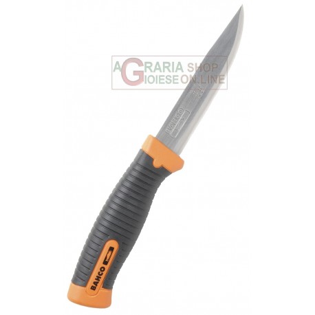 BAHCO COLTELLO PUGNALE MULTIUSO CON LAMA IN ACCIAIO INOX CM. 22