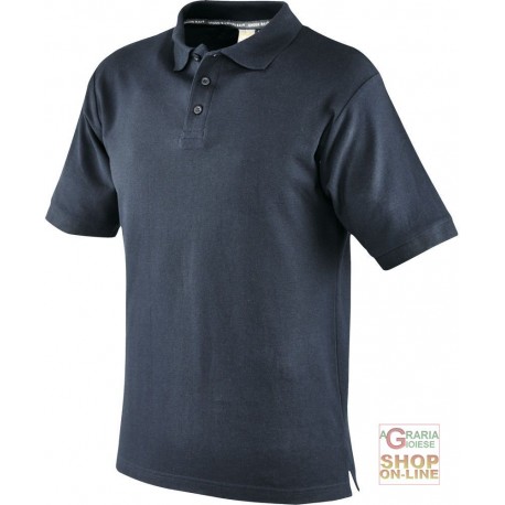 MAGLIETTA POLO 100% COTONE CARDATO COLORE BLU TG S XXL