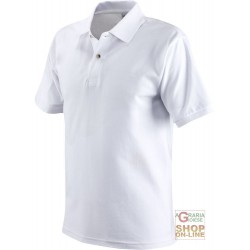 MAGLIETTA POLO 100% COTONE PETTINATO GR  190 CA  COLORE BIANCO  TG  S XXL