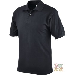 MAGLIETTA POLO 100% COTONE PETTINATO GR  190 CA  COLORE NERO  TG  S XXL