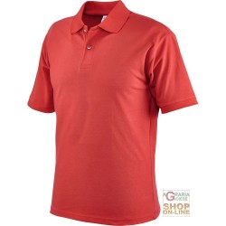 MAGLIETTA POLO 100% COTONE PETTINATO GR  190 CA  COLORE ROSSO  TG  M XXL