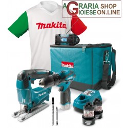 MAKITA KIT TRAPANO A PERCUSSIONE 2 BATTERIE 10,8 V LI ON