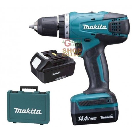 MAKITA TRAPANO CON 2 BATTERIE 14 VOLT LITIO DF347DWE CON