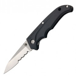 MANTIS KNIVES COLTELLO CHIUDIBILE MANICO IN PLASTICA NERO MKN