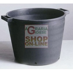 MASTELLO NERO PER PIANTE CON FORI 55X41 LT. 65 BASSO